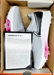 Nike Air Zoom Infinity Tour Next% Golf Shoes Grey/Pink DC5221-060 Sz 9.5 NIB