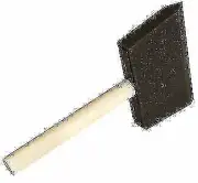 Seachoice 4" Flat Black Foam Paint Brush Wooden Handle 20/Box 92441