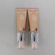 2pc 0.75oz Revlon Candid Glow Photo Ready Foundation 210 Natural Ochre #9026