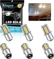 Alopee 6 Pack Non Polarity 1142 Led Bulb Bright Warm White for Marine Boat Navigation Light 1004 Led Bulb for RV Trailer Interior Lighting DC 12V Replacement Bulb for BA15D 90 1076 Led Bulb