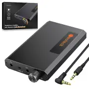 Neoteck Portable 3.5Mm Headphone Amplifier with Bluetooth 5.0 Receiver,Two-Stage