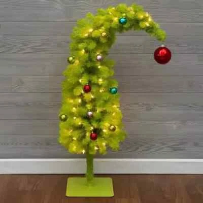 HOBBY LOBBY 2024 GRINCH Christmas Tree 3ft Pre-Lit NIB, Ornaments not included