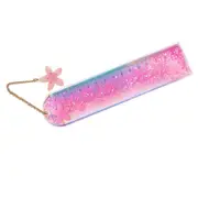 Girl Ruler Flow Sand Ruler Oil Flow Ruler Sweet Ruler Girl Drawing Template Lace Kawaii Laser
