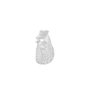 925 Sterling Silver Whippet Brooch Gift For Dog Lovers Pet Jewelry Show Dog