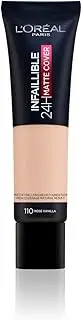 [L'Oreal Paris] Infallible 32H Matte Cover Liquid Foundation SPF 25 30ml - 110