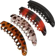 ARTSEWPLY 4pcs Non Slip Banana Hair Clips for Thick Thin Hold Ponytail Bun Holder Volume Enhancing Claw Clips for Women