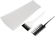 Labymos Ha Color Dye Kit Professional Ha Coloring Dyeing Highlighting Tool Ha Color Comb Applicator Tint Brush Plastic Ha Dye Paper Set