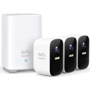 Eufy Security eufyCam 2C Pro 2K Outdoor Wire-Free Smart Camera Kit 3x eufyCam 2C Pro / 1x Homebase 2 [T8862CD1]