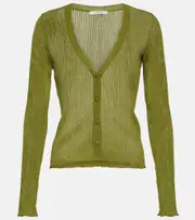 [Dorothee Schumacher] Dorothee Schumacher Transparent Touch cardigan AU 14 green