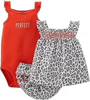 [Carter's] Baby Girl 3-Piece Bodysuit & Diaper Cover Set