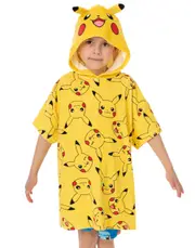 Vanilla Underground Pokemon Unisex Kids Poncho Towel Yellow 7-10 Years