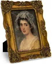 Gold 4X6 Picture Frame Vintage Ornate Picture Frames 4X6 with Glass Front, Baroq