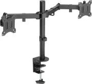 VonHaus Dual Monitor Mount for 13-32 Screens - Double Arm Desk Stand Bracket wi