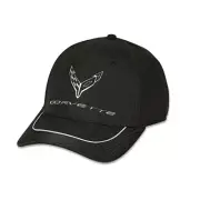 C8 Corvette Metallic Black Polyester Hat