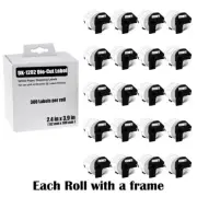 20Rolls 62mmx100mm White Paper Shipping Labels For Brother QL-570VM DK-1202
