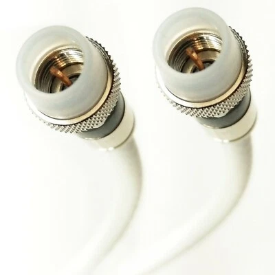 150ft WHITE COAXIAL RG6 CABLE TV VCR DVR INTERNET F CONNECTOR VIDEO WIRE CORD