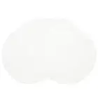 Round Braided Placemats Set of Washable Round Table Mats for Dining 4 White