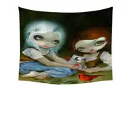Fairytale Sisters Snow White and Rose Red Tapestry
