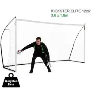 Kickster Elite Weighted Base Version Rubber Feet Training Goal - 3.6m X 1.8m