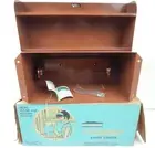 VTG BROAN Stowaway Paper Towel Center Kitchen Accessory Coppertone Spice Rack