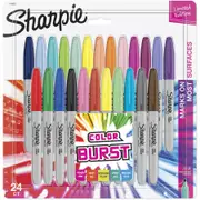 Sharpie Fine Point Permanent Marker Color Burst 24 Pack
