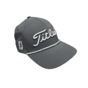 Titleist Pro V1 Golf Tour Rope Hat Gray Performance SnapBack Baseball Cap Unisex