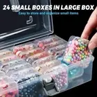 Plastic Bead Organizer Box Square Clear Containers Boxes Screw Storage Box
