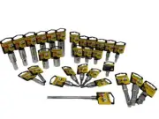 Stanley 29 pc Standard & Deep Socket SAE Set 6 and 12 point, 1/2", 3/8", 1/4" Dr