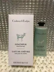 Crabtree & Evelyn Goatmilk Hand Therapy 100g New & Boxed, Tube is Sealed.
