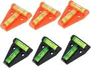 PAMINGONO 6pcs Shaped Bubble Level Lightweight Precision Level for Rvs Trailers Readability Enhanced Usability for Accurate Measurements Tight Spaces