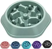 UPSKY Slow Feeder Dog Puzzle Bowl - Anti-Chocking, Interactive, Bloat Stop, Non-Slide, Lick Treat Bowl for Small & Medium Dogs (Green)