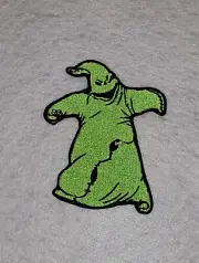 Nightmare Before Christmas Oogie 4 inch Iron on Embroidered Applique Patch
