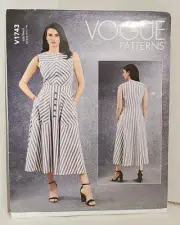 Vogue V1743 Sewing Pattern Misses Dress Size 6 - 14 Uncut