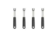 4x Mastercraft 19cm Soft Grip Nylon Stainless Steel Apple Pear Corer Pitter
