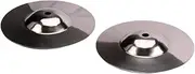 Kisangel 2pcs Silver Crash Cymbals Durable Percussion Instrument Accessories for Beginners High Hardness Fun Educational Experience
