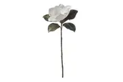 Rogue Magnolia Grandiflora Artificial Flower Stem Indoor Outdoor Fake Home Decor White 13x19x66cm