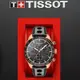 TISSOT PRS516 賽車運動風計時腕錶-T1004173605100 黑x玫瑰金/42mm