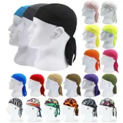 Skull Caps Wicking Beanie Bandana Cycling Running Adjustable Headwrap Headband
