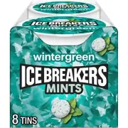 ICE BREAKERS Wintergreen Sugar Free Mints Tins, 1.5 oz (````0