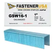 1" LEG x 15/16" CROWN 16GA GALV GSW-16 STAPLES 5,000ct | GSW16-1J