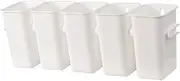 iplusmile 1Pc Multi Purpose Wall Mounted Storage Bucket White Fridge Organizer for Kitchen Bathroom and Desktop Use Versatile Hanging Container for Clutter Spaces