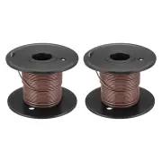 18AWG Gauge Stranded Hook-Up Wire PVC Tinned Copper Wire Spool 10m/33ft Brown