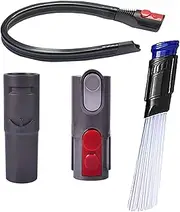 Flexible Extension Crevice Tool Compatible with Dyson V11 V10 V8 V7 Vacuum Cleaner with Quick Release Attachment Universal Tool Adapter Converter