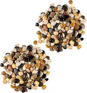 Toddmomy 2 Pack Aquarium Decorative Pebbles Fish Tank Landscape Stones for Freshwater Ornaments Plant Beds