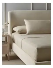 [Heritage] Cotton Flannelette Sheet Separates in Natural