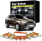 LED Bulbs Interior Dome Map Foot Reading Trunk Light Kit, For Volvo XC90 I MK1 275 2002-2011 2012 2013 2014 Sun Visor Lamp