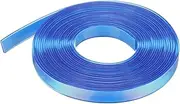 uxcell 5.47 Yards Silicone Lanyard String, 12mm Wide Bright Color Lacing Cord Laser Reflective Lanyard String for Crafts Weaving DIY Handmade Bracelets Clothes Keychain, Sapphire