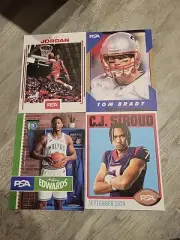 PSA Magazine Lot (4) CJ STROUD TOM BRADY MICHAEL JORDAN ANTHONY EDWARDS UNREAD
