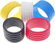 5Pcs Racket Grip Rings Slip Overgrip Protectors Convenient Tennis Accessories for Enhanced Control for Rackets Badminton Gear