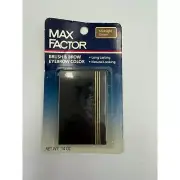 Vintage Sealed Max Factor Brush & Brow Eyebrow Color Midnight Brown